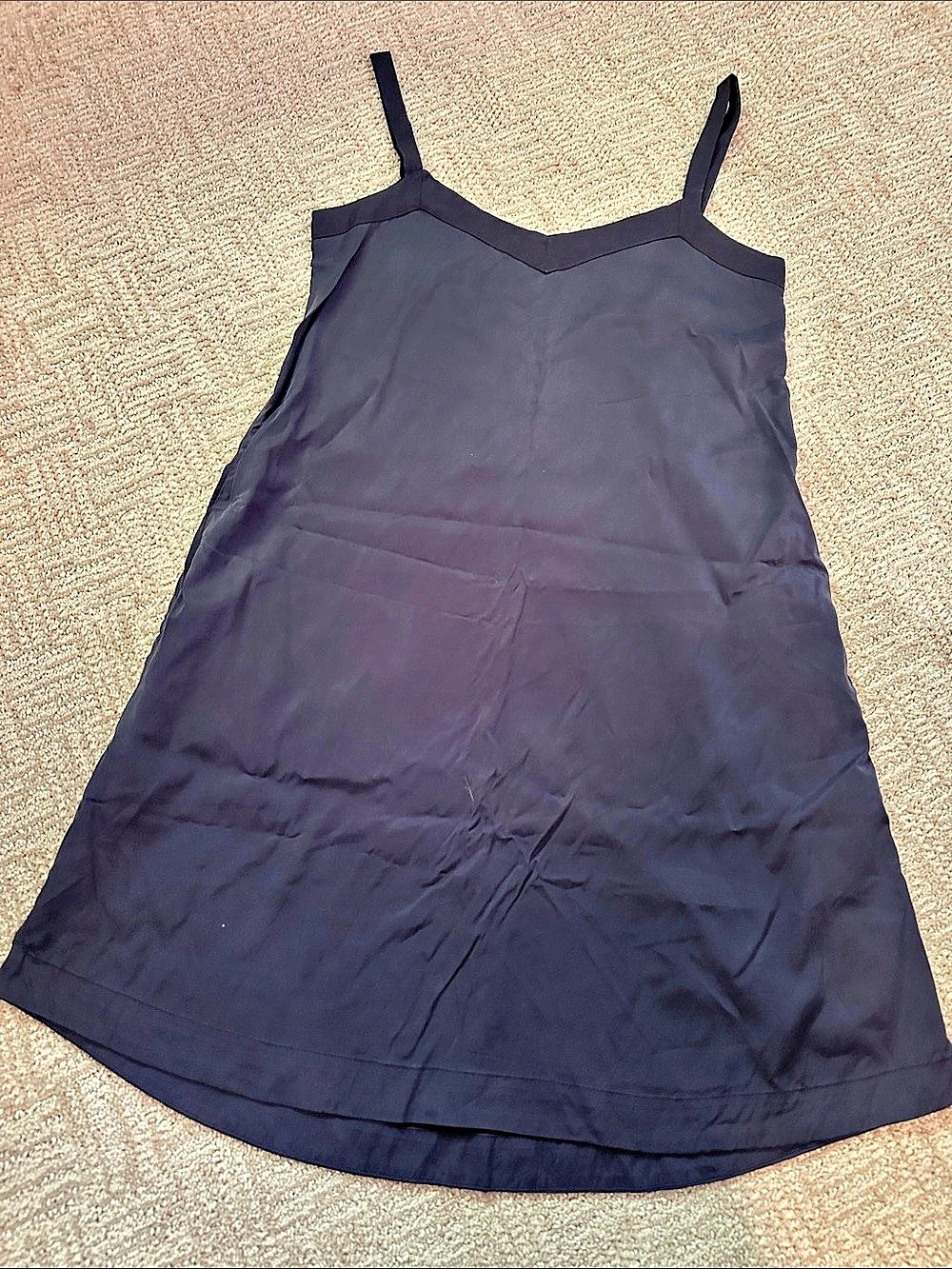 Evelyn & Bobbie Navy Blue Mini Slip Dress Size XS Intimates